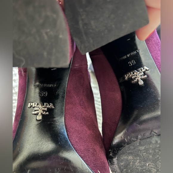 Prada Calzature Donna Suede Bootie, 39 - Picture 7 of 8